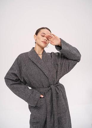 Зимове пальто-кімоно