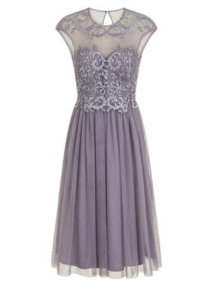 Новое вечернее платье на выпускной / коктейльное платье purple lace skater