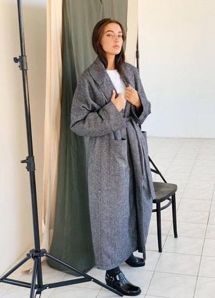 Зимнее пальто-кимоно