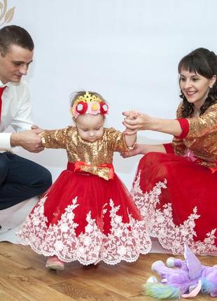 Сукні для  мами і дочки, family look2 фото