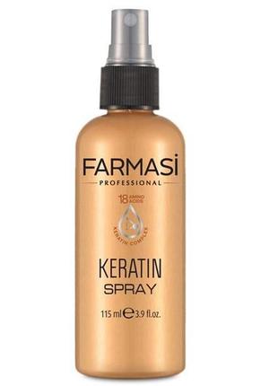 Спрей для зволоження і розплутування волосся з кератином keratin therapy farmasi1 фото