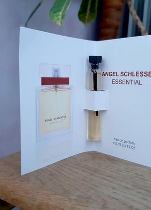 Angel schlesser essential оригинал миниатюра пробник mini vial 5 мл книжка игла3 фото