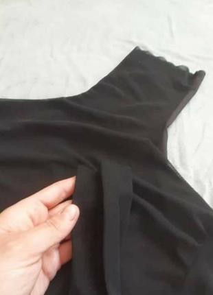 Плаття міні чорне для танців органза4 фото