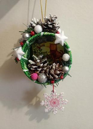 Іграшка на ялинку, ялинкові прикраси,підвіска новорічна, сувенір декор новорічний3 фото