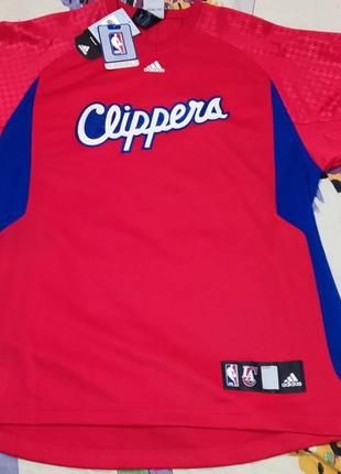 Баскетбольная футболка, джерси adidas nba los angeles clippers, длинный рукав