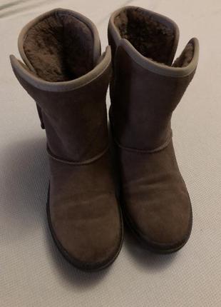 Теплые ботинки угги rieker 38 разм замша и натуральный мех3 фото