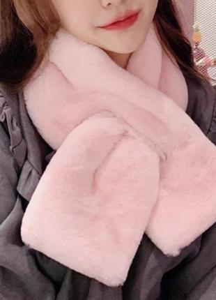 Плюшевий шарф хутро