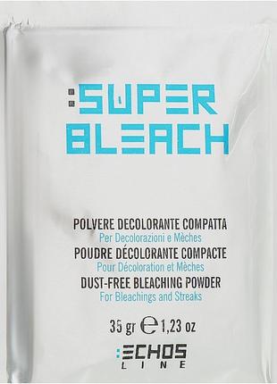 Беспильовий блонд-білий порошок echosline dust-free bleaching white powde1 фото