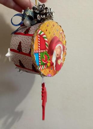 Іграшка на ялинку, ялинкові прикраси, новорічна іграшка, підвіска новорічна, сувеніри подарунки,декор новорічний5 фото