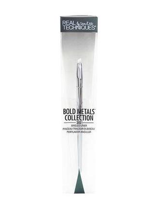 Кисть для макияжа  real techniques bold metals collection - angled liner brush