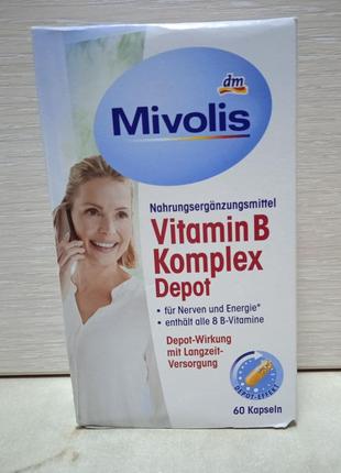 Вітаміни mivolis vitamin b komplex depot, 60 шт./уп, німеччина.1 фото