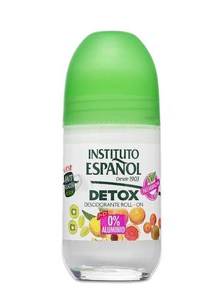 Роликовый дезодорант антиперспирант instituto espanol detox roll-on 75 мл испания