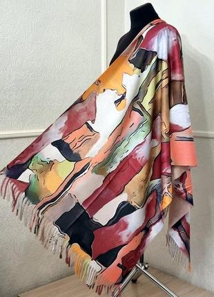 Шарф палантин « фантазия » цветной