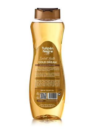 Гель для душу tulipan negro secret bath gold dream 600 мл іспанія2 фото