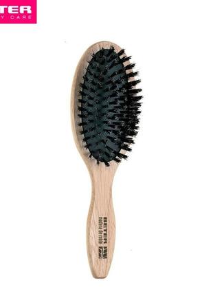 Щетка для волос пневматическая со смешанной щетиной из дерева beter 22 см испания