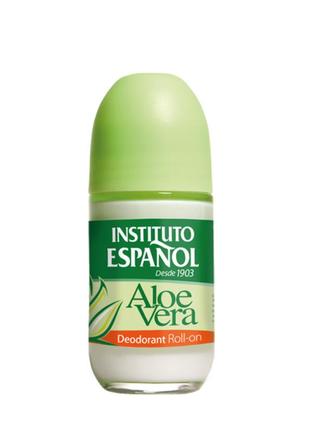 Роликовий дезодорант антиперспірант з алое вера instituto espanol aloe vera roll-on 75 мл іспанія