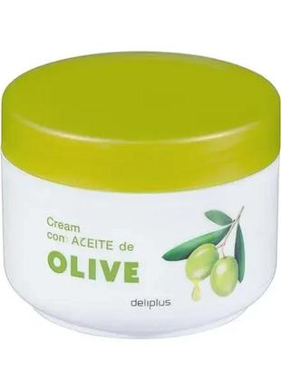 Крем для тіла з оливковою олією deliplus olive 250 мл іспанія1 фото