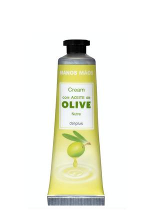 Крем для рук с оливковым маслом deliplus cream de olive nutre 30 мл испания