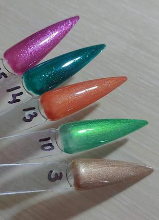 Гель лак малиновый с глиттером 10 мл coscelia №152 фото