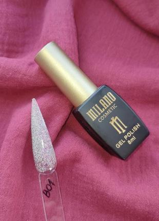 Светоотражающий гель лак для ногтей milano phoenix b 01 8 мл  2712000045681