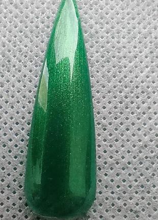 Гель лак зелёный перламутровый 10 мл coscelia №102 фото