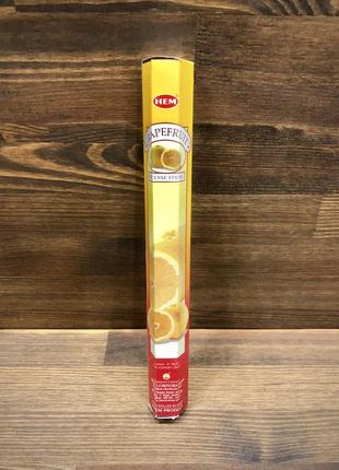 Угольные ароматические палочки hem grapefruit (грейпфрут)