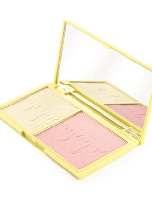 Профессиональная палетка хайлайтера и румян revolution makeup