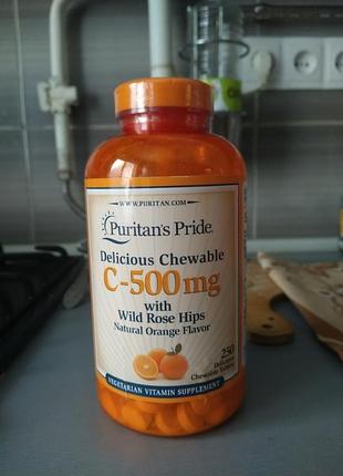 Puritan"s pride vitamin c-500 mg with rose hips