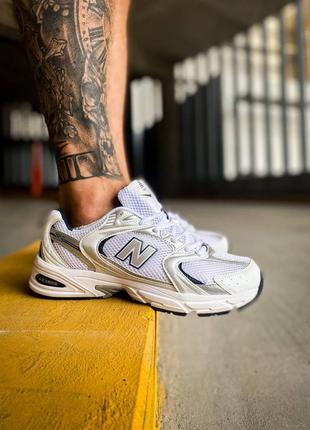 Мужские кроссовки new balance 530 "white/silver"