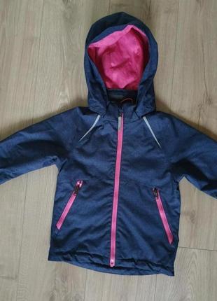 Якісна куртка для дівчинки від h&m / брендова куртка з капюшоном/ водостійка куртка