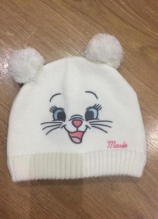 Шапка для девочки на флисе глазки ушки