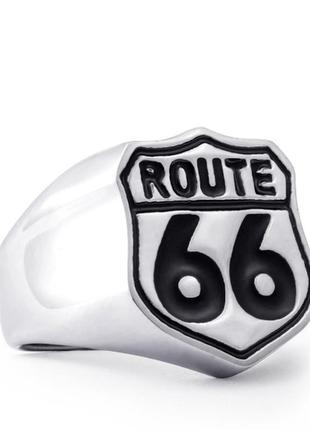 Кольцо из медицинской стали 316l "route 66"