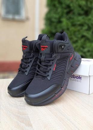 Зимові кросівки reebok kinetica black red