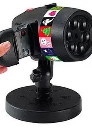 Лазерный новогодний проектор для дома и квартиры star shower slide show art-0528