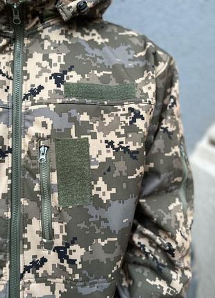Куртка тактическая софтшелл военная армейская зсу тро зимняя осенняя2 фото