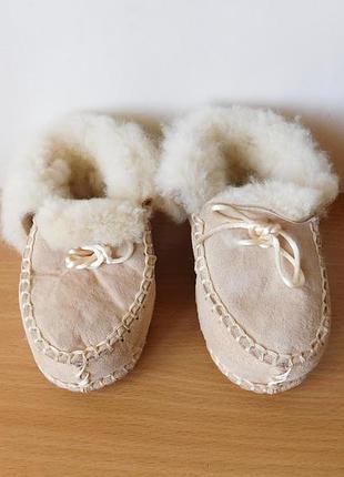 Кожаные пинетки угги 17-19 р. стелька 11,5 см