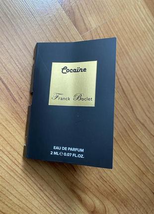 Franck boclet cocaїne (пробник) 2 ml.