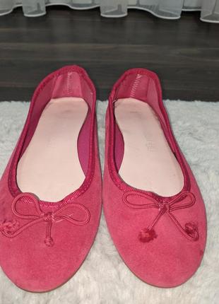 Балетки для дівчинки-підлітка.натуральний замш.