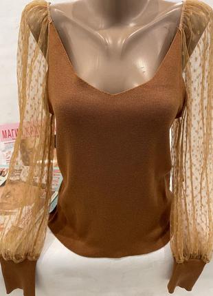 Интересная стильная кофточка