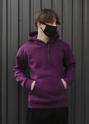 Зимова фіолетова та стильна худі