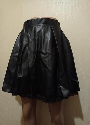 Кожаная юбка