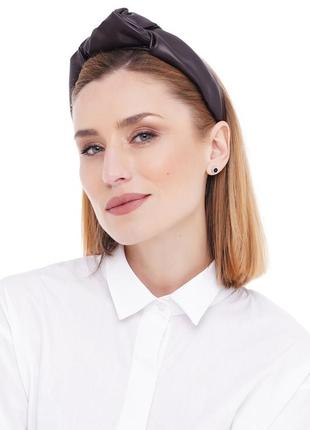 Стильний обруч-обідок з еко шкіри для волосся my scarf