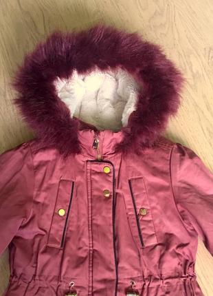 Парка next/зимова тепла куртка на хутрі/ 6-8 років 128 см8 фото