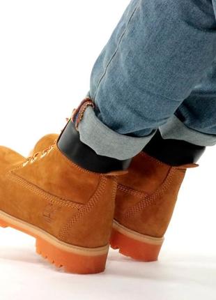 Мужские высокие ботинки с мехом timberland winter7 фото