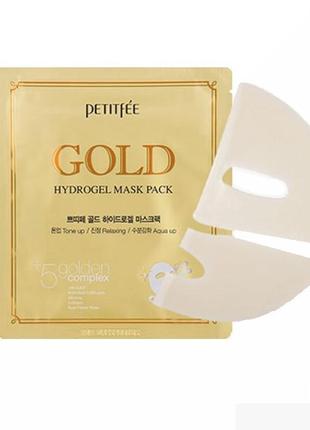 Гідрогелева маска з частинками золота petitfee gold hydrogel mask pack