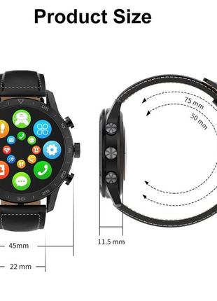 Умные смарт часы smart watch "greentiger kk70/dt70" black с разговорным динамиком. тонометр пульоксиметр6 фото