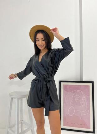 Комбинезон эко-кожа