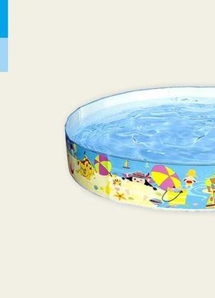 Бассейн раскладн. "пляж" (3+лет)с рем.комплектом,в кор.