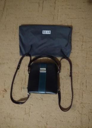Фирменная кожаная сумка-рюкзак трансформер от briar5 фото