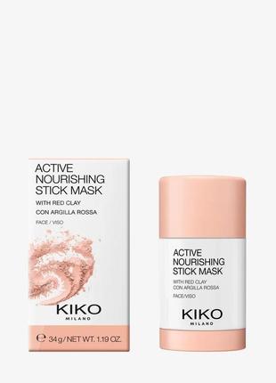 Поживна маска для обличчя kiko milano active nourishing stick mask - 34g